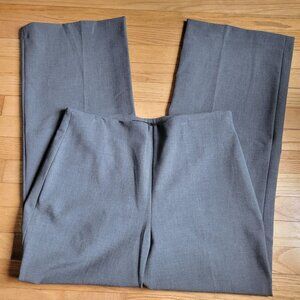 Talbots Womens Gray Dress Pants Size 14 Polyester & Viscose Blend With Side Zipp